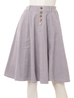 【AUNT MARIE'S】 フレアスカート/WHT