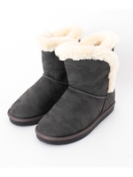 アソートボアムートン風ブーツ/チャコールグレー(014)