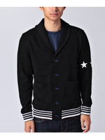 スターラインスウェットショールカーディ/ダークグリーン(023)