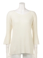 WARM KNIT TOPS/WHITE