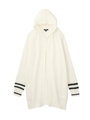 [L]ヤーンニットフード付カーディガン/ホワイト系(002)