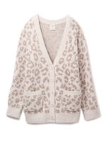 moco mocoレオパードカーディガン/PNK