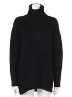 ウールストレッチタートル/ブラック