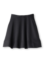 サテンフレアスカート/ブラック(019)