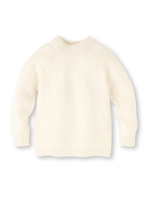 シャドー柄ニットプルオーバー/ホワイト(002)