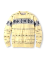 ジャカードウールニット/グレー(912)