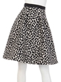 レオパードスカート/ブラック