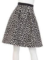 レオパードスカート/ブラック
