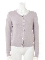 MIXビジューボタンニットカーディガン/ネイビー