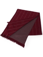 Silk cashmere Dress Scarf/Stripe/ボルドー(364)