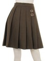 【Fi.n.t】キルトプリーツスカート/BORDEAUX/BROWN