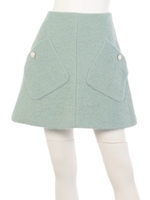 BRUSHY POCKETS SKIRT/グレー(020)