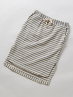 クラシックボーダー スリットスカート/グリーン