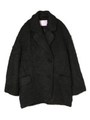 シャギーコクーンコート/ブラック
