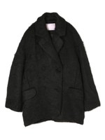 シャギーコクーンコート/ブラック