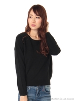 バックレースニット/パウダーピンク