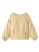 ボートネックドロップショルダーブラウス/ベージュ(052)