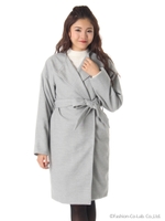 モッサノーカラーガウンコート/アイボリー