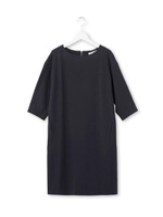 5分袖サックワンピース/ダークグレー(013)