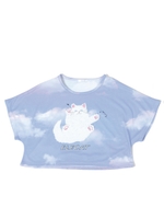 SKY ELECAT TOPS/DREAM SKY ×ホワイトCAT