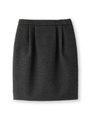 [S]メランジストレッチツィードスカート/ブラック(419)