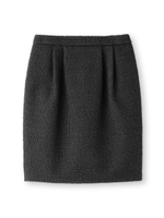 [S]メランジストレッチツィードスカート/ブラック(419)