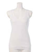 【BED&BREAKFAST】Soft Broad Stitch Round Tank/BEIGE