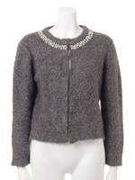 【ROSE BUD】PEARL CARDIGAN/CHARCOAL