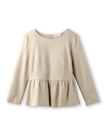 ポンチペプラムカットソー/ライトベージュ(051)