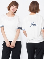 EMBROIDERY FOOTBALL TEE/ネイビー