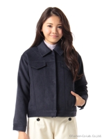 ウールＧジャン/ネイビー