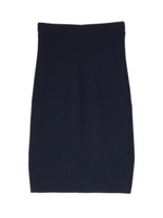 リブニットミディスカート/ネイビー系(093)