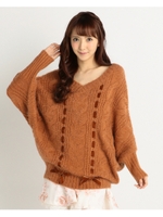 【LIZ LISA】ループドルマンニット/オレンジ