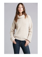 スリーブ折り返しニットプルオーバー/ライトベージュ(051)