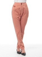 【OUTLET】ビエラストレッチ製品染めパンツ/オレンジ