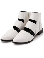 フラットヒールブーツ/ブラック(519)