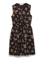 ペイズリー柄ワンピース/BLK