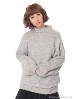 ボトルネックプルオーバー/Light Gray Mixture