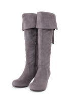 リボンベルトロングブーツ/ブラック(019)