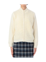 カールシャギータッチ切り替えカーディガン/オフホワイト(003)