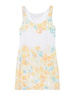 カラーフラワーレースワンピース/イエロー