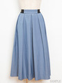 タックフレアスカート/ブルー