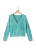 フェザーヤーンニットカーディガン/キャメル(041)