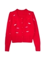 lip cardigan/red