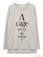 グラデーションロゴロンＴ/グレー