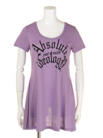 バックチュール切り替えチュニックT/ラベンダー