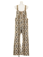 【Omekashi】トライバルJQサロペット/ネイビ−