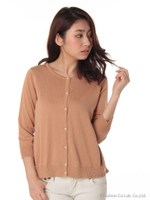 バック切替カーディガン/ネイビー