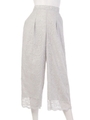 レースガウチョパンツ/ライトグレー