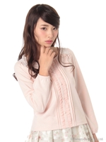 Sweetフェミニンブラウス風カットソー/ピンク